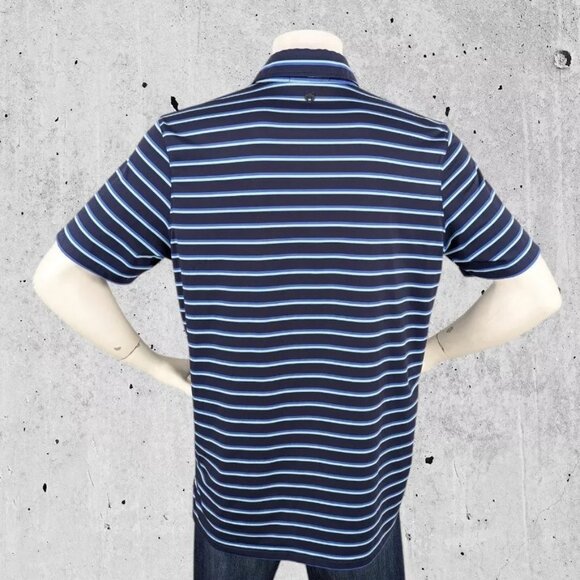 Greyson Golf Polo Mens ~ Size Large Blue Stripe - Picture 5 of 7